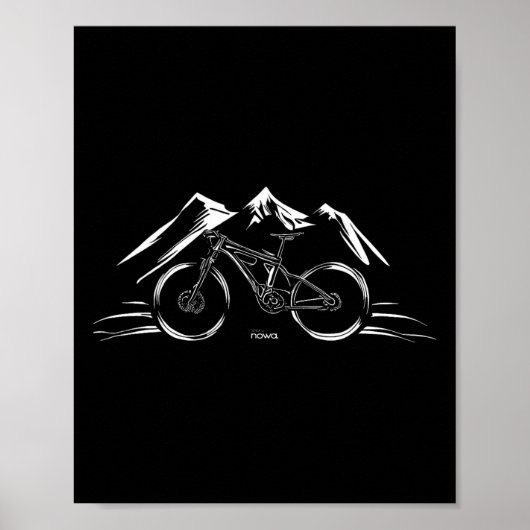 Cycling Racing Bicycle Motivation Mountain Bike Cl Poster (Voorkant)