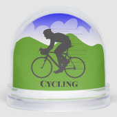 Cycling Sport Design Snow Globe Sneeuwbol (Voorkant)