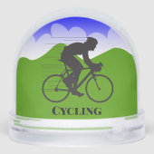 Cycling Sport Design Snow Globe Sneeuwbol (Achterkant)