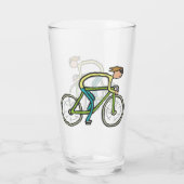 Cycling Stickman Glas (Achterkant)