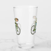 Cycling Stickman Glas (Links)