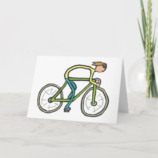 Cycling Stickman Kaart (Voorkant)