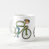 Cycling Stickman Koffiemok (Voorkant links)
