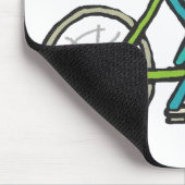 Cycling Stickman Muismat (Hoek)