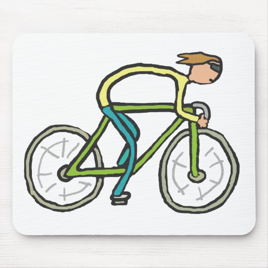 Cycling Stickman Muismat (Voorkant)