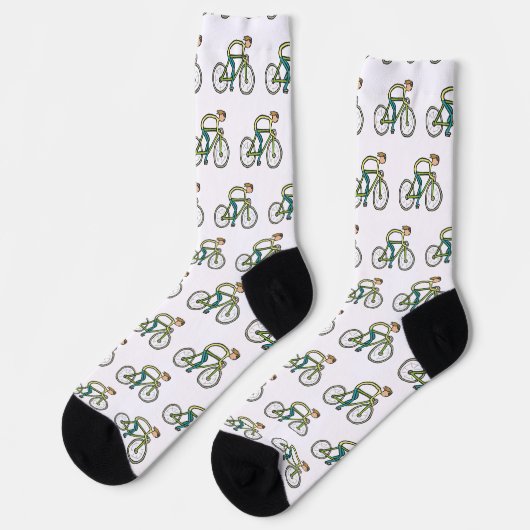 Cycling Stickman Sokken (Links)