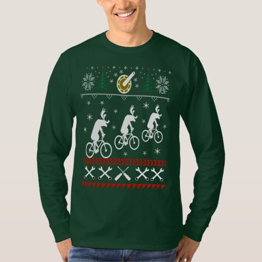 Cycling Ugly KerstSweater T-shirt (Voorkant)