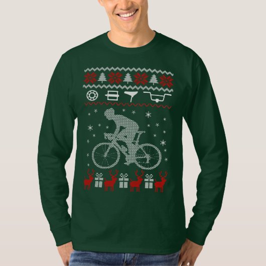 Cycling Ugly KerstSweater T-shirt (Voorkant)
