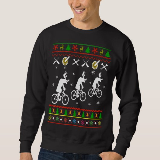 Cycling Ugly KerstSweater Trui (Voorkant)