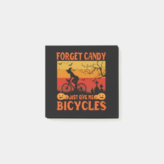 Cycling Witch Brooms Are For Beginners Bicycle Post-it® Notes (Voorkant)