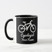 Cyclingliefhebber Cycologist Gepersonaliseerde Cad Mok (Links)