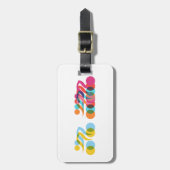 Cyclisch en uniek ontwerp bagagelabel (Voorkant verticaal)