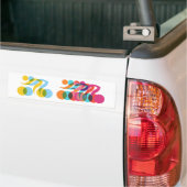 Cyclisch en uniek ontwerp bumpersticker (Op Truck)