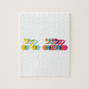 Cyclisch en uniek ontwerp legpuzzel