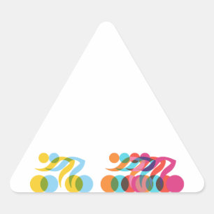 Cyclisch en uniek ontwerp sticker