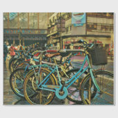Cyclisch geschenken voor vader cadeaupapier (Vlak)
