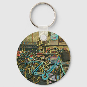 Cyclisch geschenken voor vader sleutelhanger