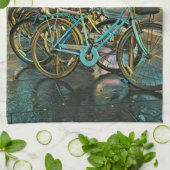 Cyclisch geschenken voor vader theedoek (Gevouwen)