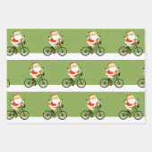 Cyclisch kerstcadeau voor kerstcadeautjes inpakpapier vel (Voorkant)