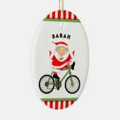 Cyclisch kerstcollectibel keramisch ornament (Rechts)