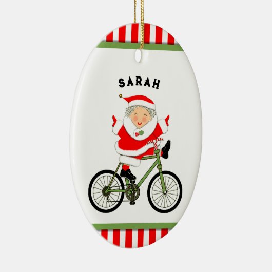 Cyclisch kerstcollectibel keramisch ornament (Rechts)