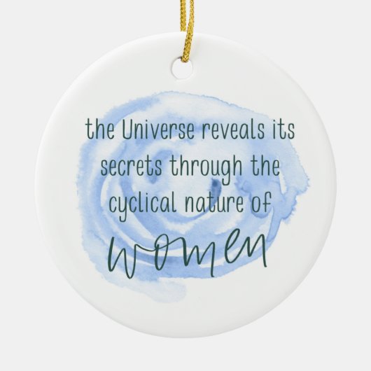 Cyclische vrouw keramisch ornament (Voorkant)