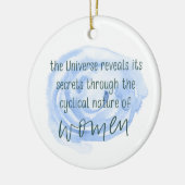 Cyclische vrouw keramisch ornament (Links)