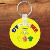 Cyclisme France Cycling Gift Ideeën Sleutelhanger (Voorkant)