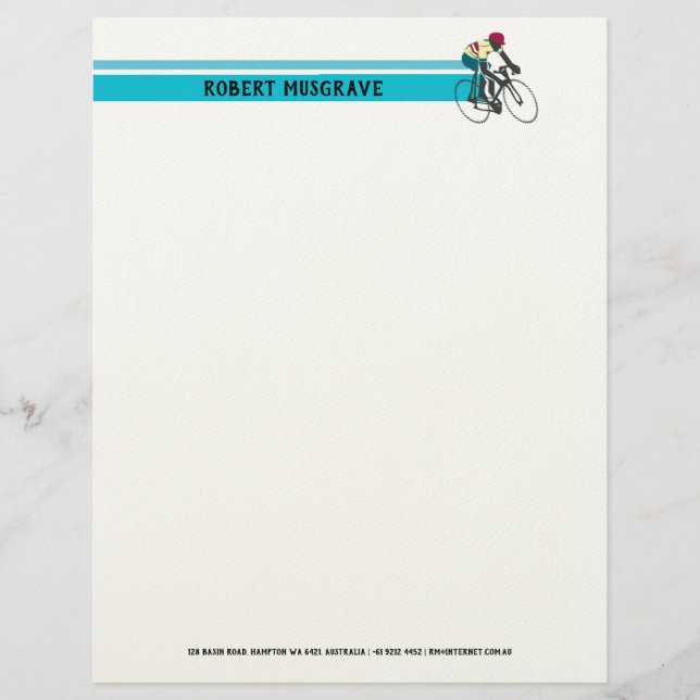 Cyclist #1 briefhoofd (Voorkant)