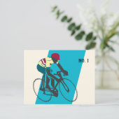 Cyclist #1 briefkaart (Staand voorkant)