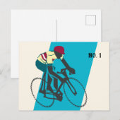Cyclist #1 briefkaart (Voorkant / Achterkant)