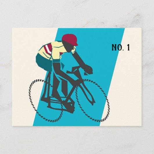 Cyclist #1 briefkaart (Voorkant)
