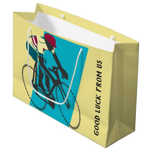Cyclist #1 groot cadeauzakje (Voorkant Gekanteld)