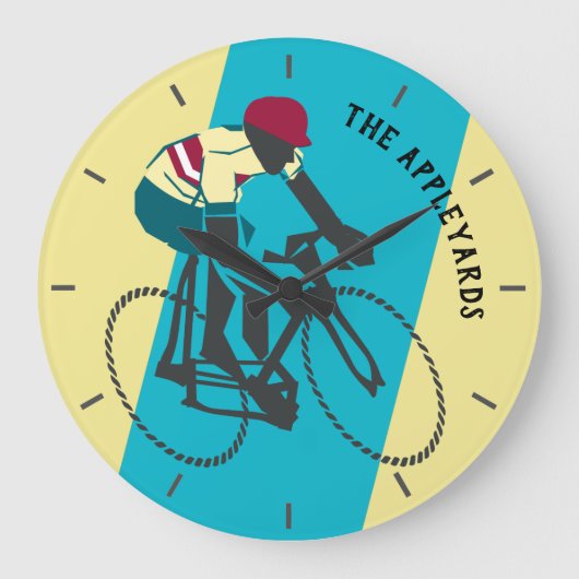 Cyclist #1 grote klok (Voorkant)