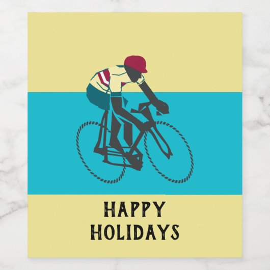 Cyclist #1 wijn etiket (Enkel label)