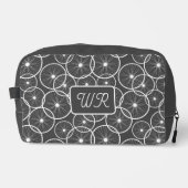 Cyclist Bicycle Wheel Pattern Monogram Toilettasje (Voorkant)