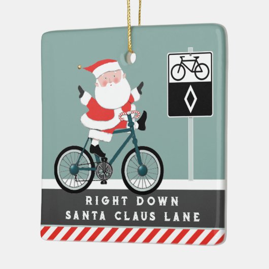 Cyclist Biking Holiday Keepomwille keramische sier Keramisch Ornament (Links)