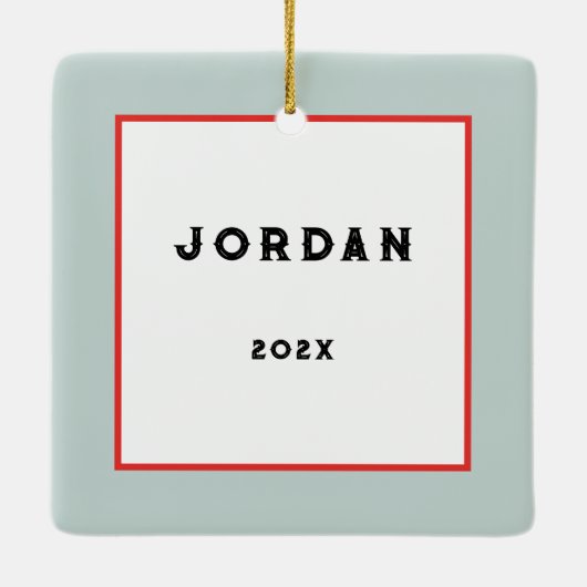 Cyclist Biking Holiday Keepomwille keramische sier Keramisch Ornament (Achterkant)