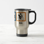 Cyclist Eat Sleep Ride Funny Cycling Reisbeker<br><div class="desc">Ik hou van eten,  slapen en rijden op mijn fiets. Een geweldig fietscadeau.</div>