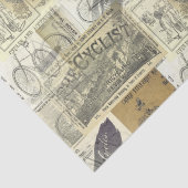 cyclist en collage van fietsen tissuepapier (Detail)