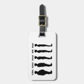 Cyclist Evolutie Wielrenner Bagagelabel (Voorkant verticaal)