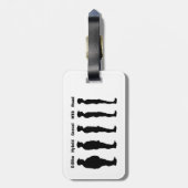 Cyclist Evolutie Wielrenner Bagagelabel (Achterkant verticaal)