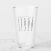 Cyclist Evolutie Wielrenner Glas (Achterkant)