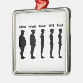 Cyclist Evolution Roadie Metalen Ornament (Links)