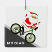 Cyclist Fietsvakantie Geschenk Keramische Versieri Keramisch Ornament (Achterkant)