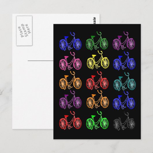 Cyclist Gifts,  1950-fietsontwerp Briefkaart (Voorkant / Achterkant)