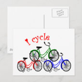 Cyclist Gifts (Bicycling) design Briefkaart (Voorkant / Achterkant)