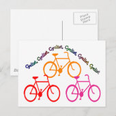 Cyclist Gifts, Biking Mania! Briefkaart (Voorkant / Achterkant)