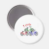 Cyclist Gifts (fietsen) design Magneet (Voorkant / Achterkant)