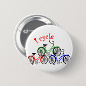 Cyclist Gifts (fietsen) design Ronde Button 5,7 Cm (Voorkant /achterkant)